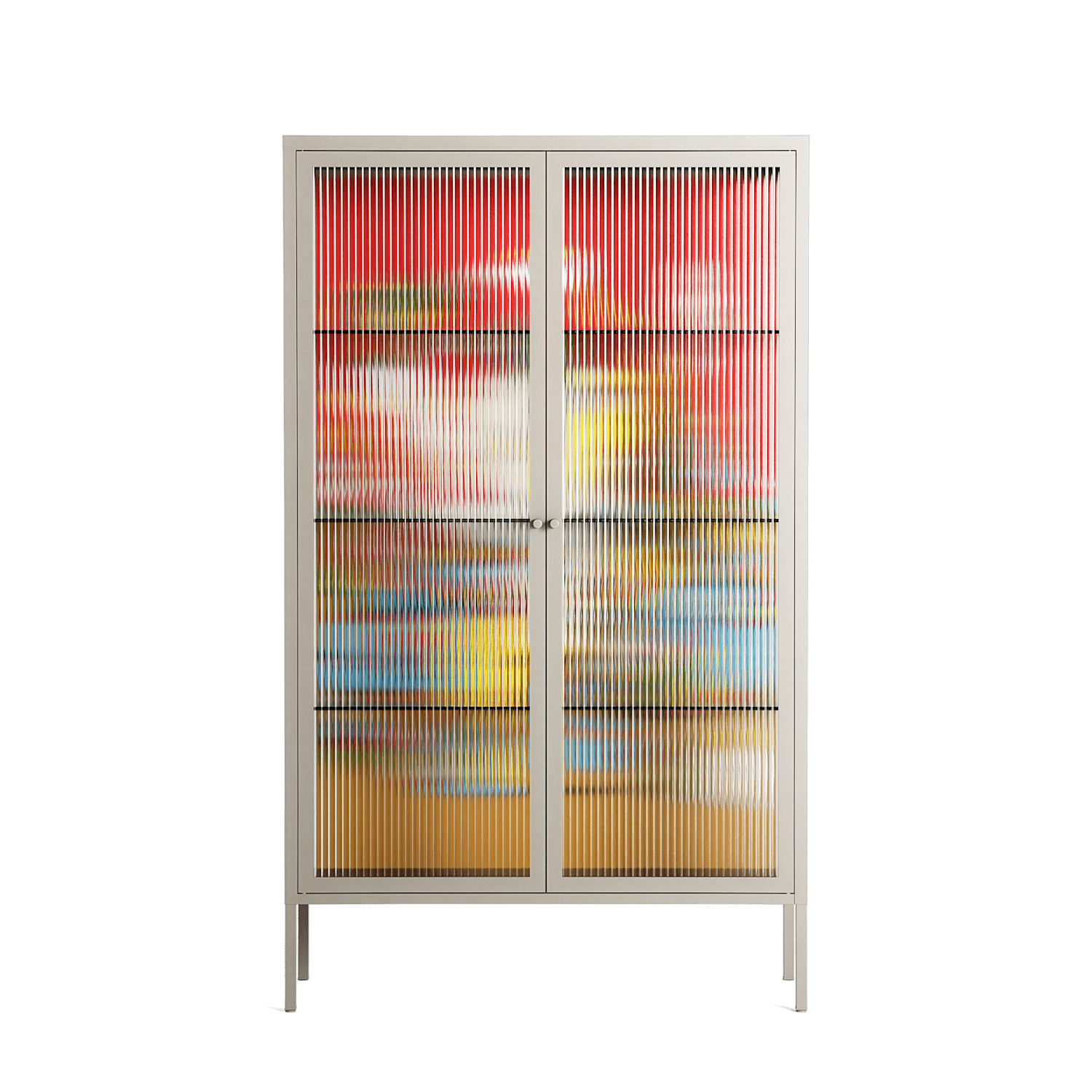 Ganesha - Cabinet - Cezar Berje - Pebble - Reeded glass