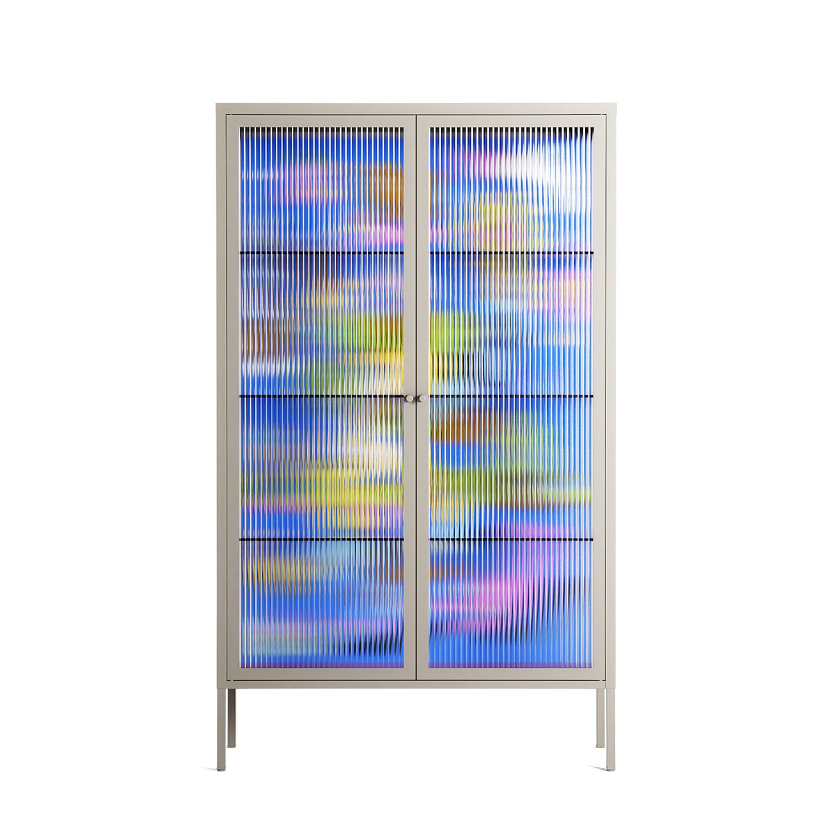 Odin - Cabinet - Cezar Berje - Pebble - Reeded glass