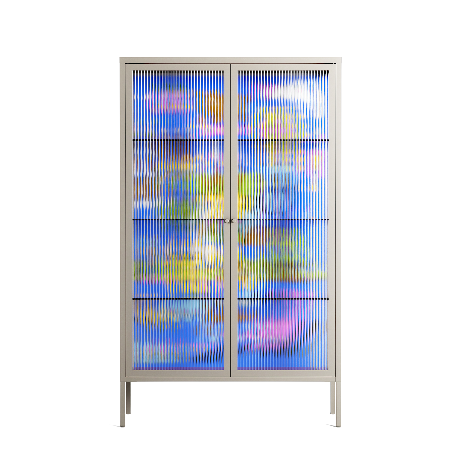 Odin - Cabinet - Cezar Berje - Pebble - Reeded glass