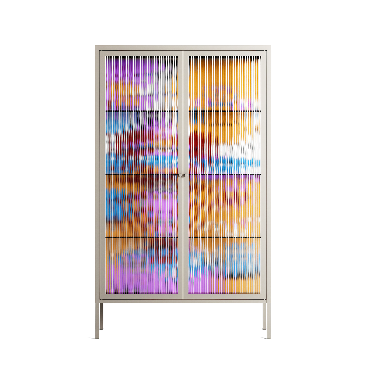 Solar Cancer - Cabinet - Cezar Berje - Pebble - Reeded glass