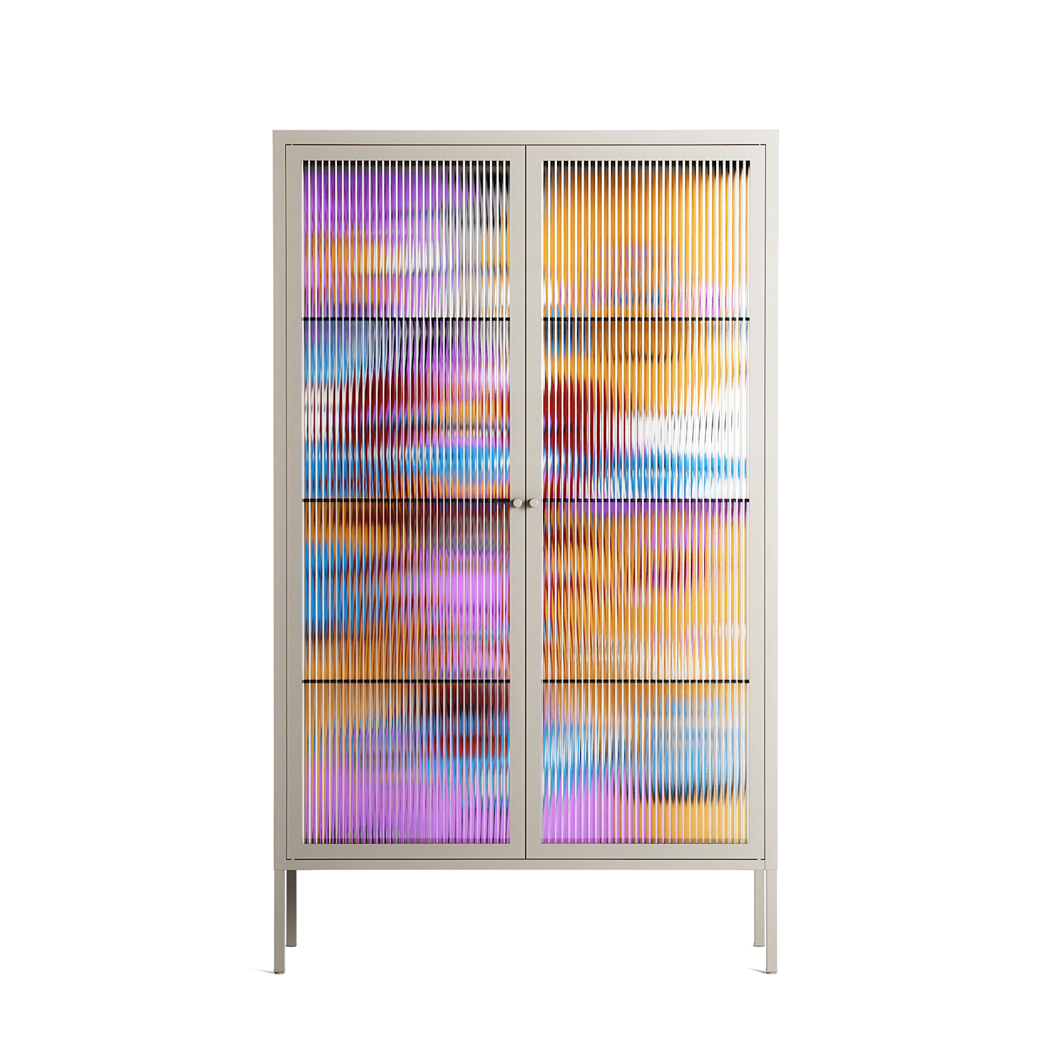 Solar Cancer - Cabinet - Cezar Berje - Pebble - Reeded glass