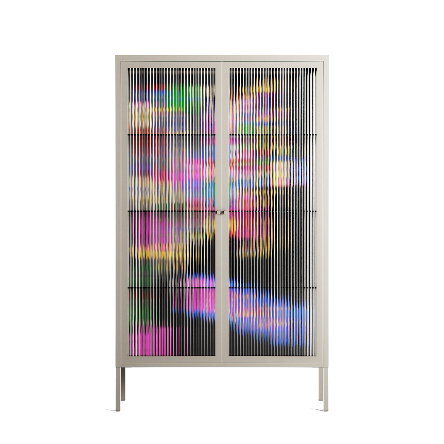 Gentleman - Cabinet - Cezar Berje - Pebble - Reeded glass