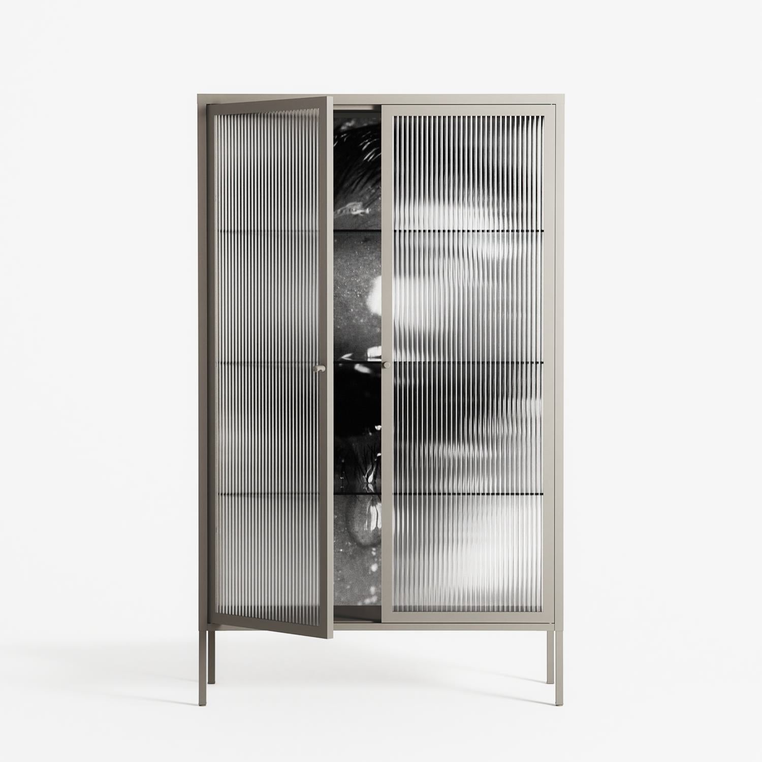 Gel - Cabinet - Nadia Ryder - Pebble - Reeded glass