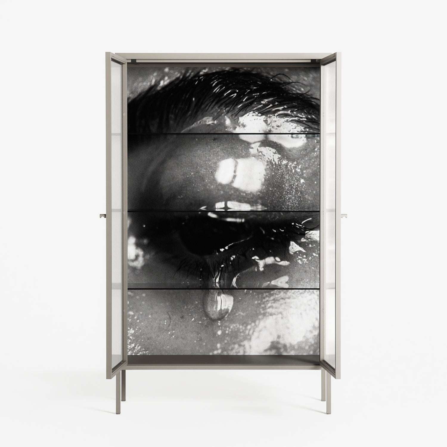 Gel - Cabinet - Nadia Ryder - Pebble - Reeded glass