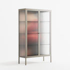 Red 4 - Cabinet - Nadia Ryder - Pebble - Reeded glass