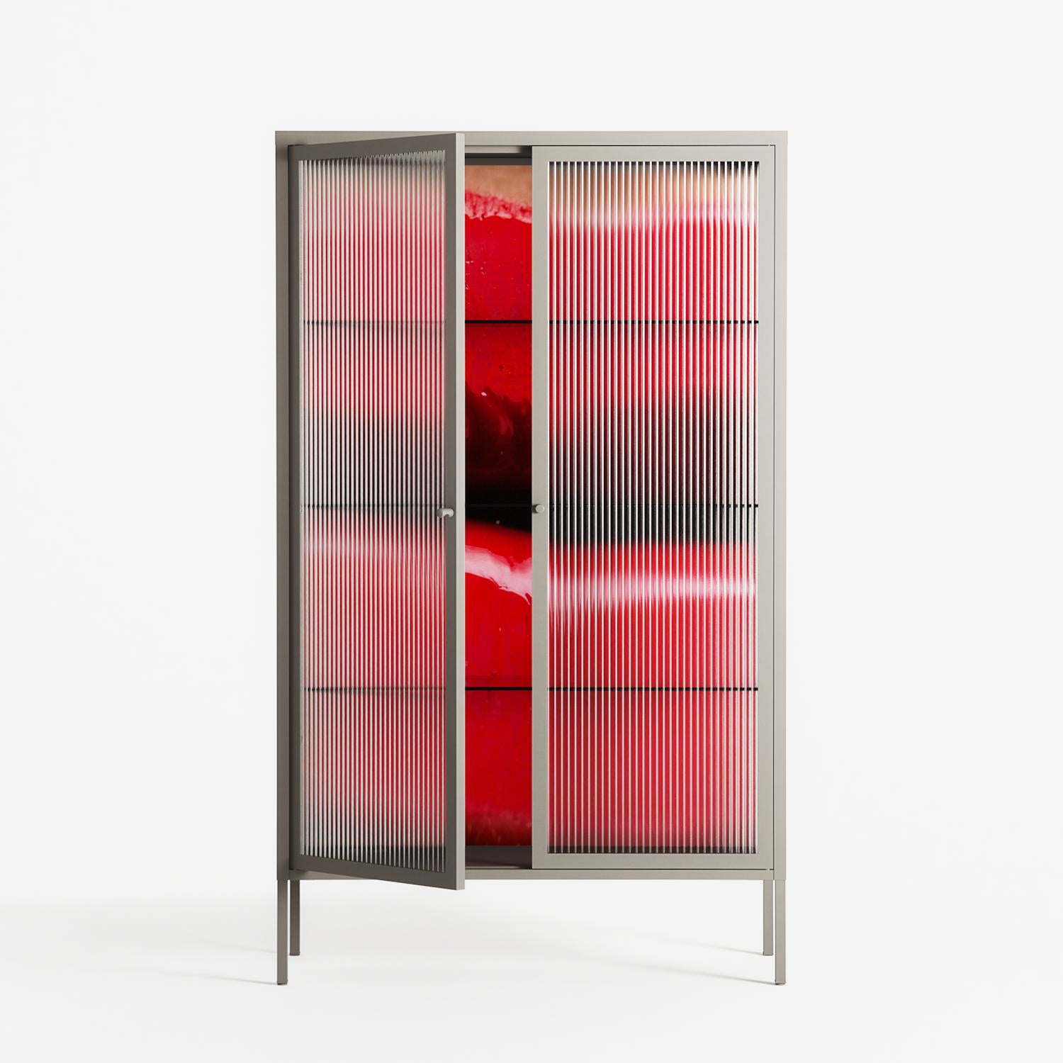 Squish - Cabinet - Nadia Ryder - Pebble - Reeded glass