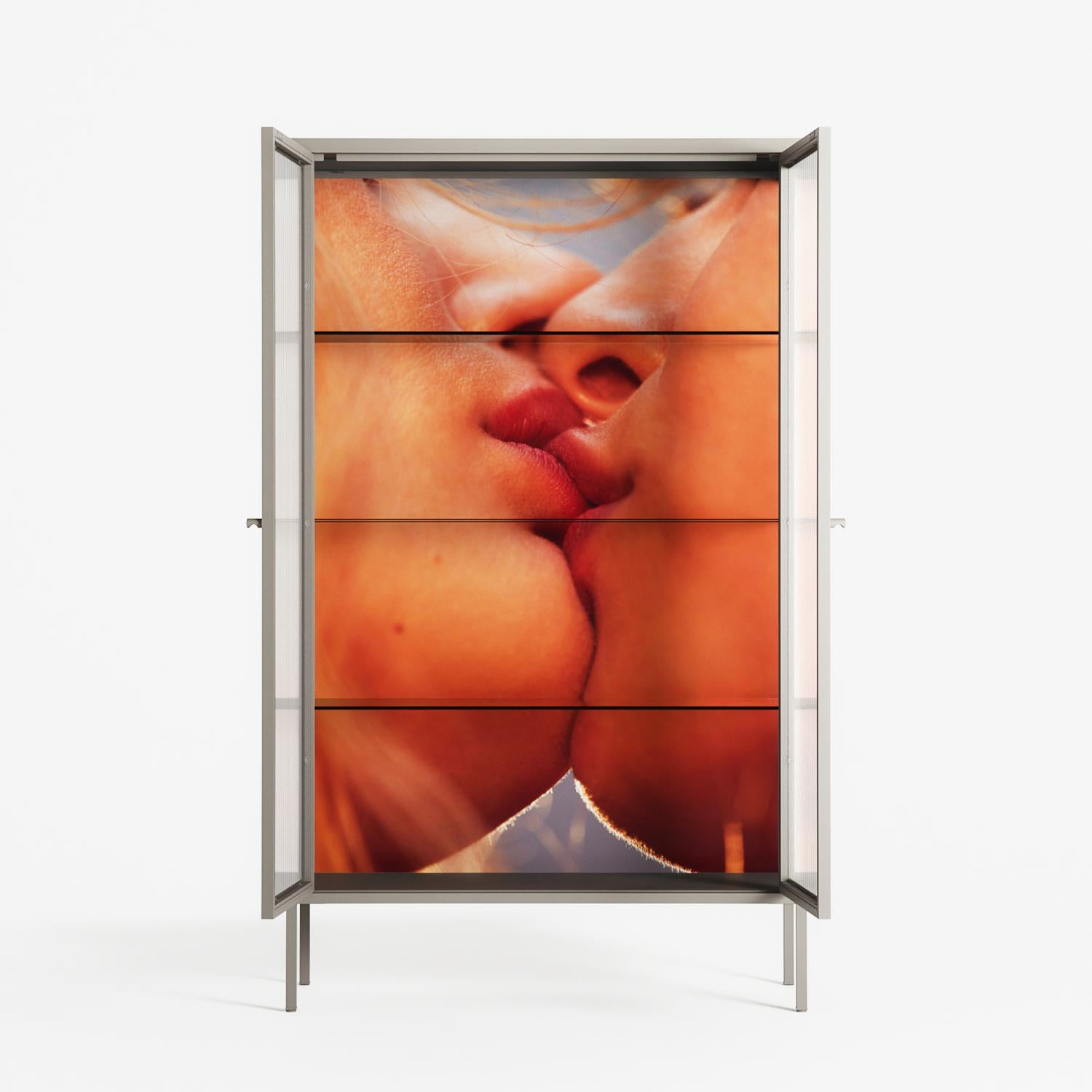 The Art Of Kissing - Cabinet - Nadia Ryder - Pebble - Reeded glass