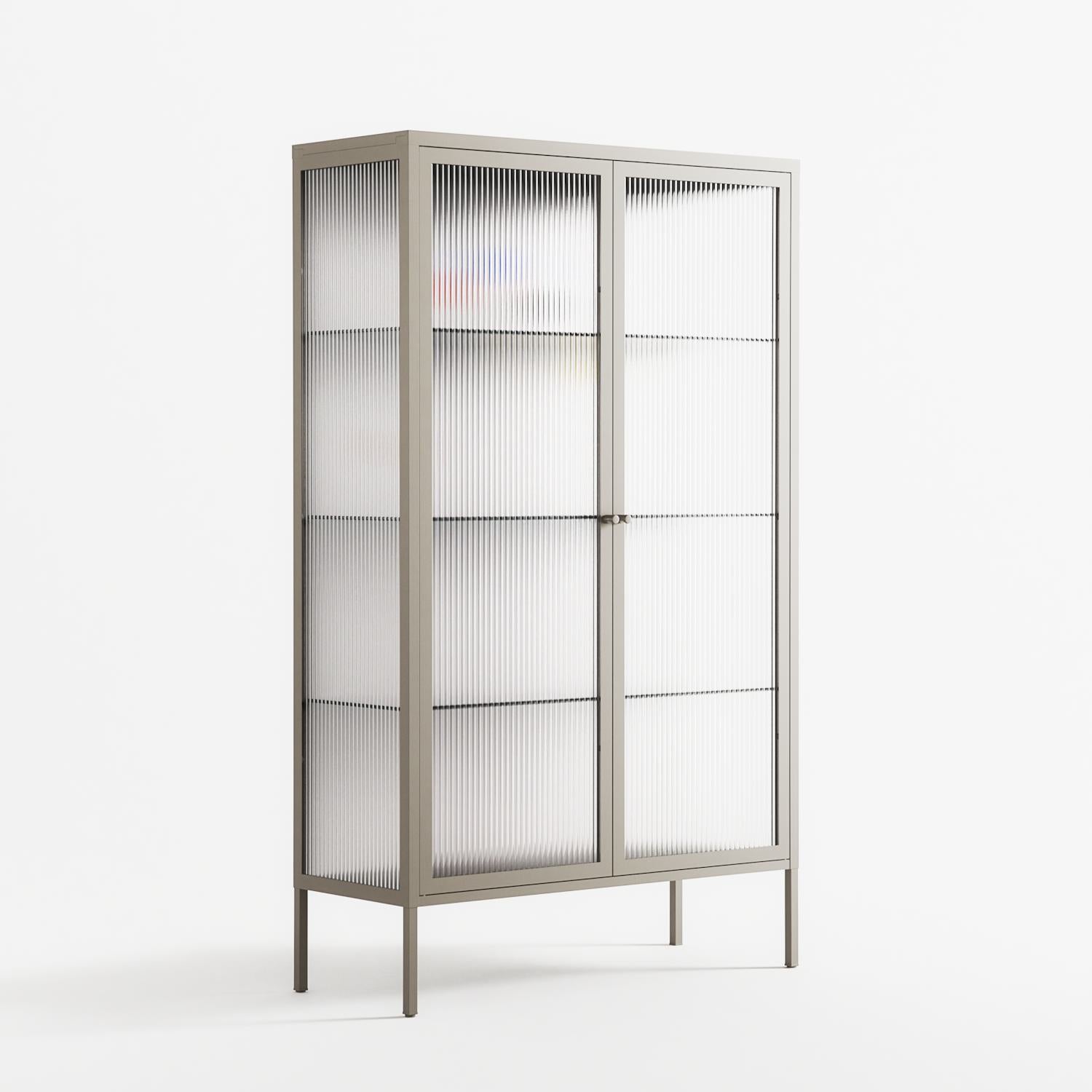 Épanoui - Cabinet - David Vanadia - Pebble - Reeded glass