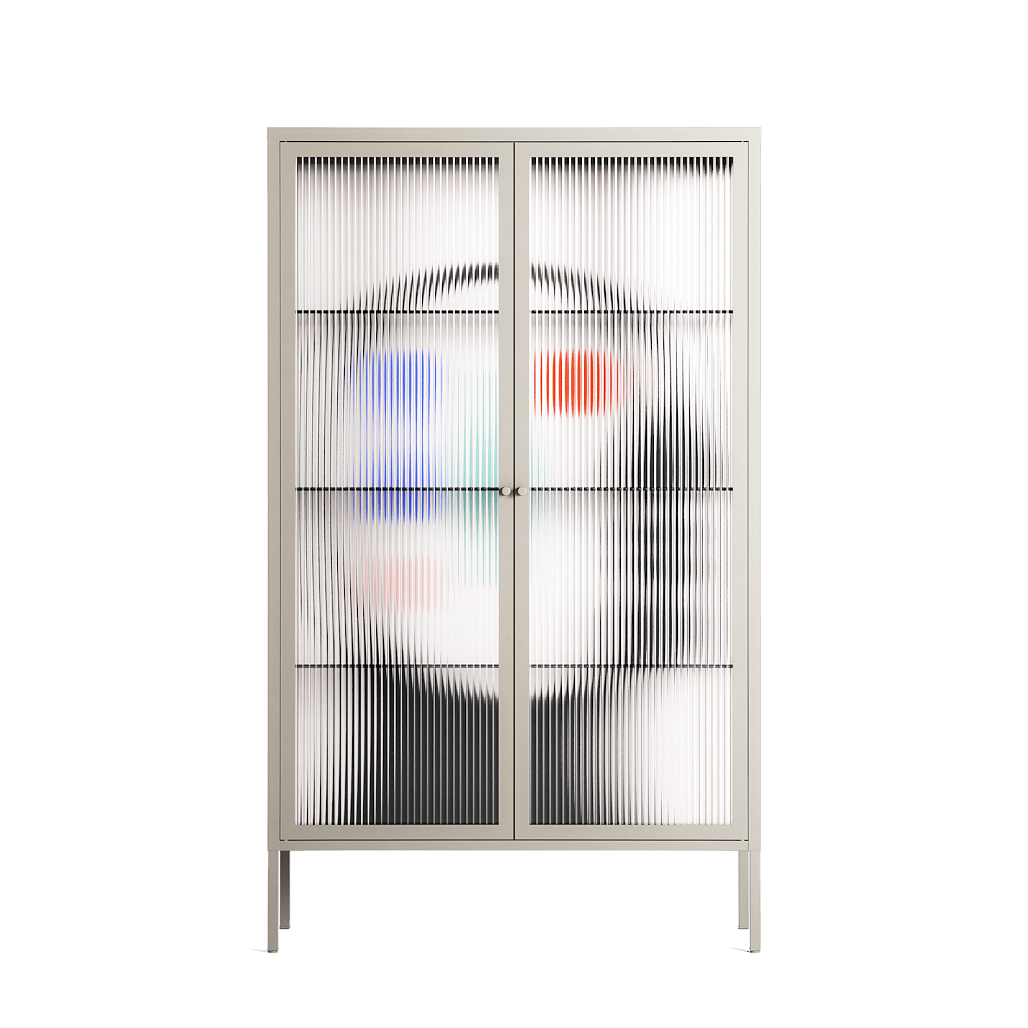 Équilibre_Intérieur - Cabinet - David Vanadia - Pebble - Reeded glass