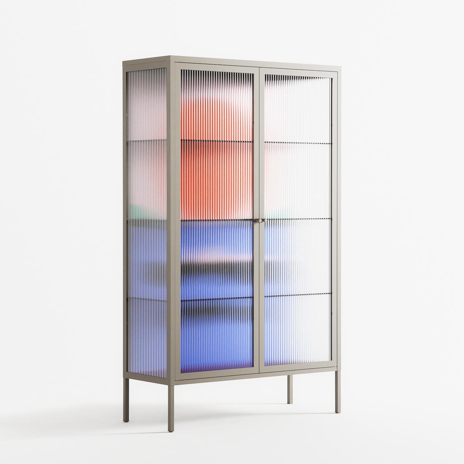 Immergé - Cabinet - David Vanadia - Pebble - Reeded glass
