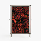 Wottosque Red - Cabinet - Craig Watkins - Pebble - Reeded glass