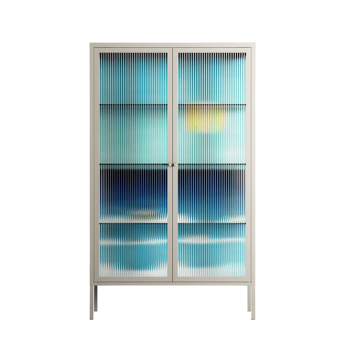 Sea Swim - Cabinet - Henry Rivers - Pebble - Reeded glass
