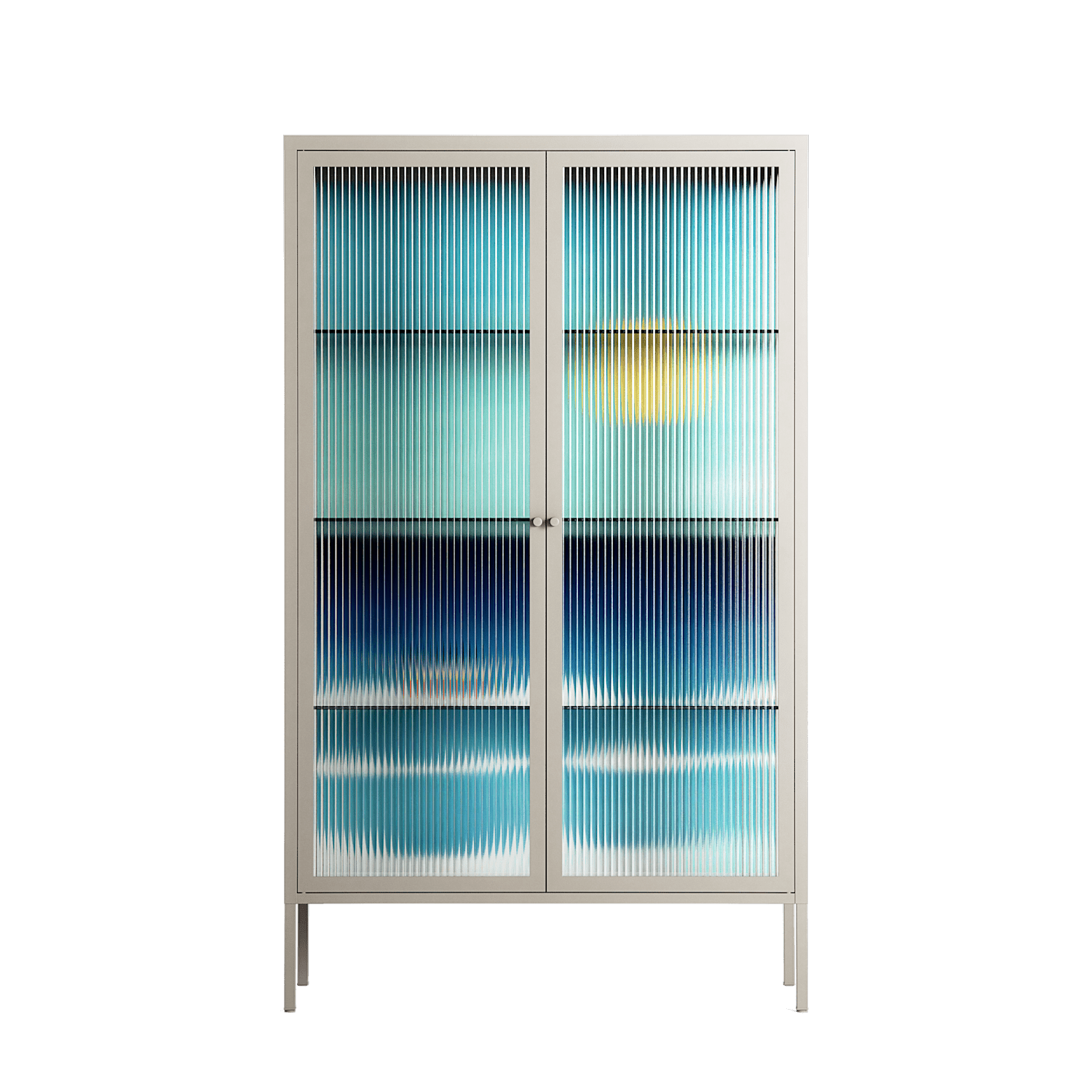 Sea Swim - Cabinet - Henry Rivers - Pebble - Reeded glass