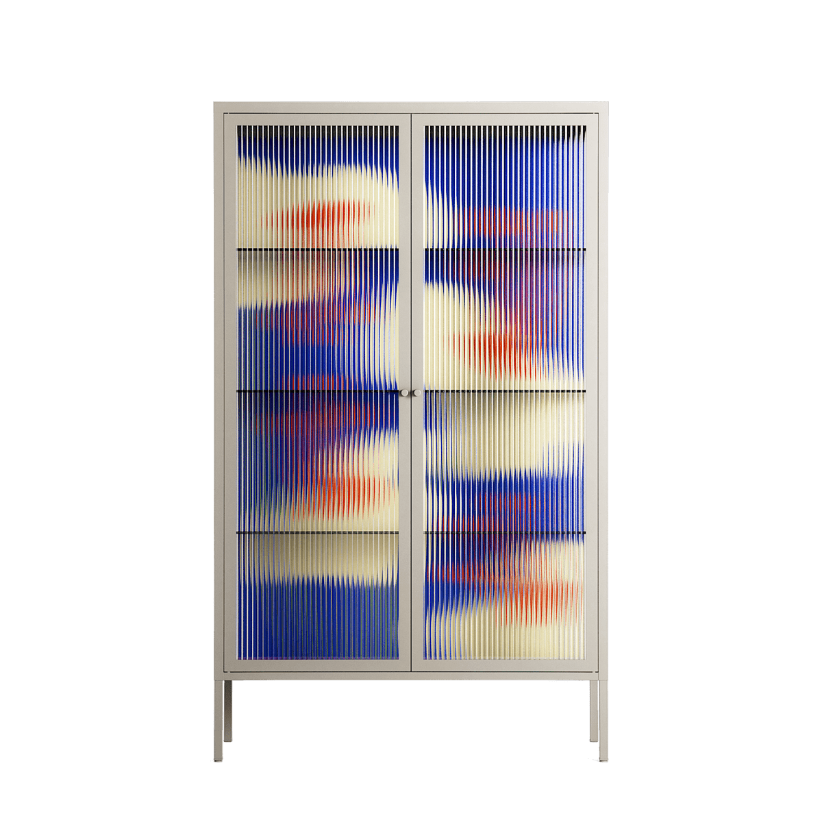 Meadow - Cabinet - Magda March - Pebble - Reeded glass