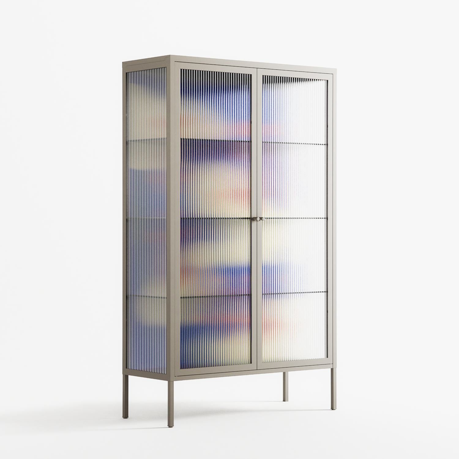 Meadow - Cabinet - Magda March - Pebble - Reeded glass