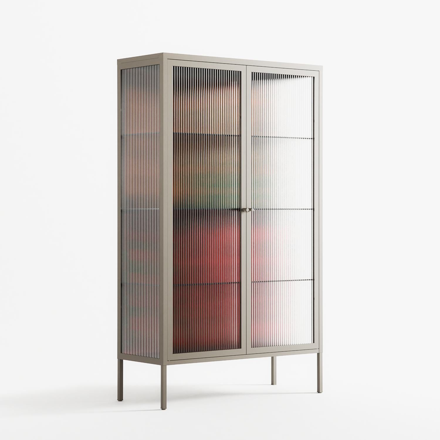 Hours - Cabinet - Oluwasheyi Adebayo - Pebble - Reeded glass