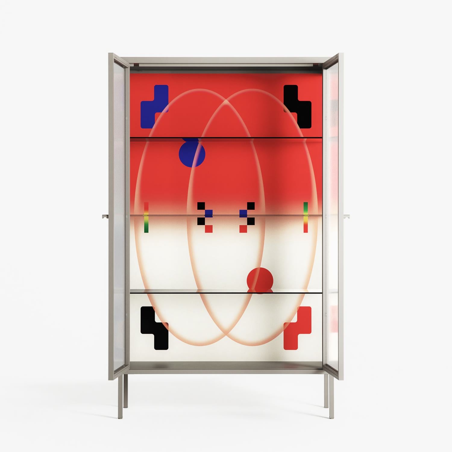 Parallel Mirage - Cabinet - Oluwasheyi Adebayo - Pebble - Reeded glass