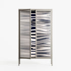 Wave Lens - Cabinet - Oluwasheyi Adebayo - Pebble - Reeded glass