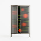Floral Pipes - Cabinet - Kristin Eriksson - Pebble - Reeded glass