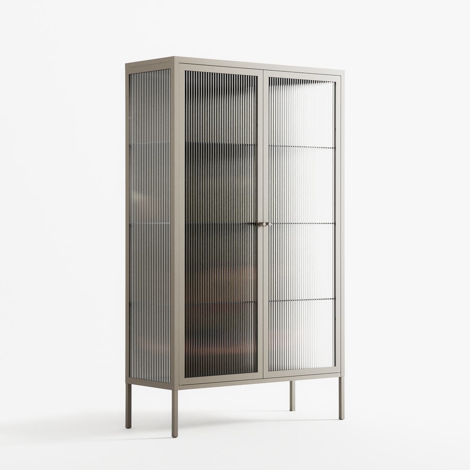 Friday Night Rituals - Cabinet - Kristin Eriksson - Pebble - Reeded glass