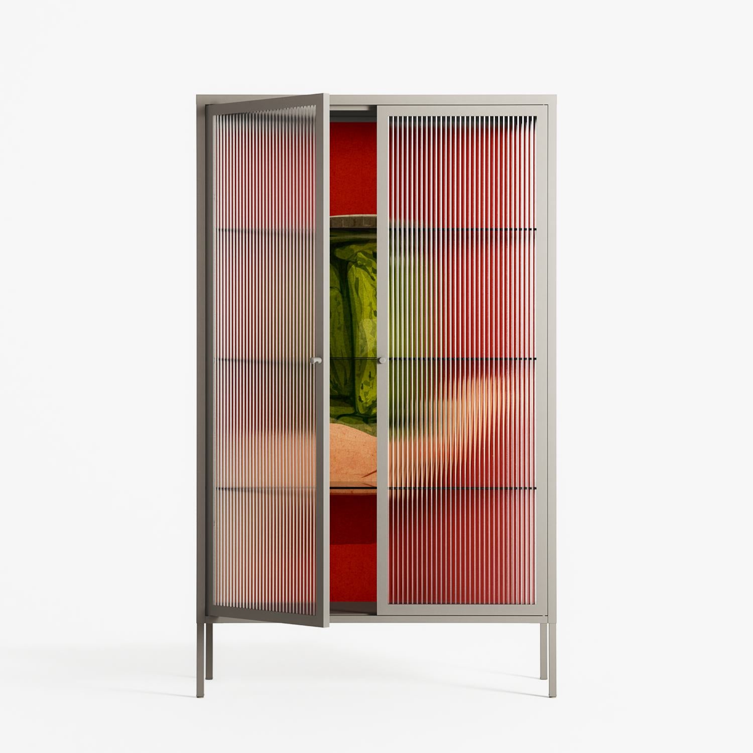 Pickles - Cabinet - Kristin Eriksson - Pebble - Reeded glass