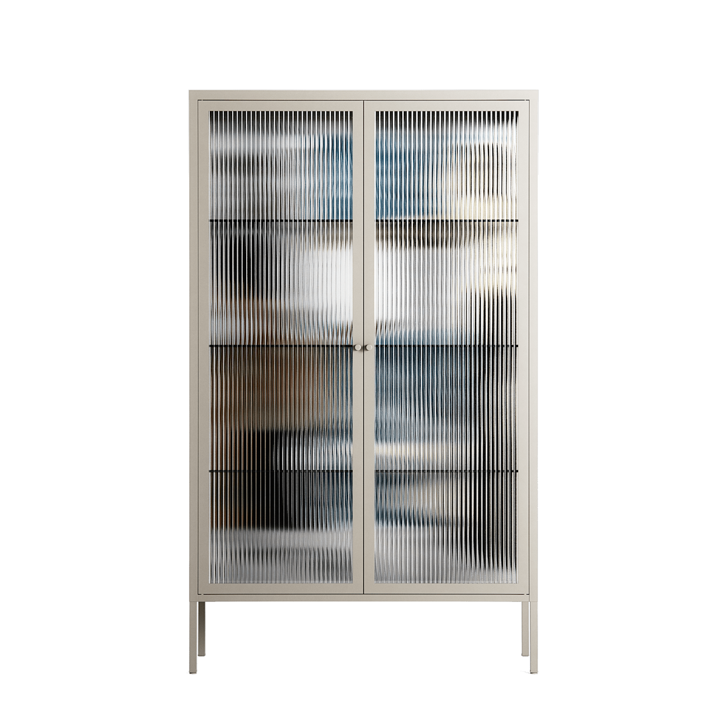 Balance - Cabinet - Sophie Goudman-Peachey - Pebble - Reeded glass