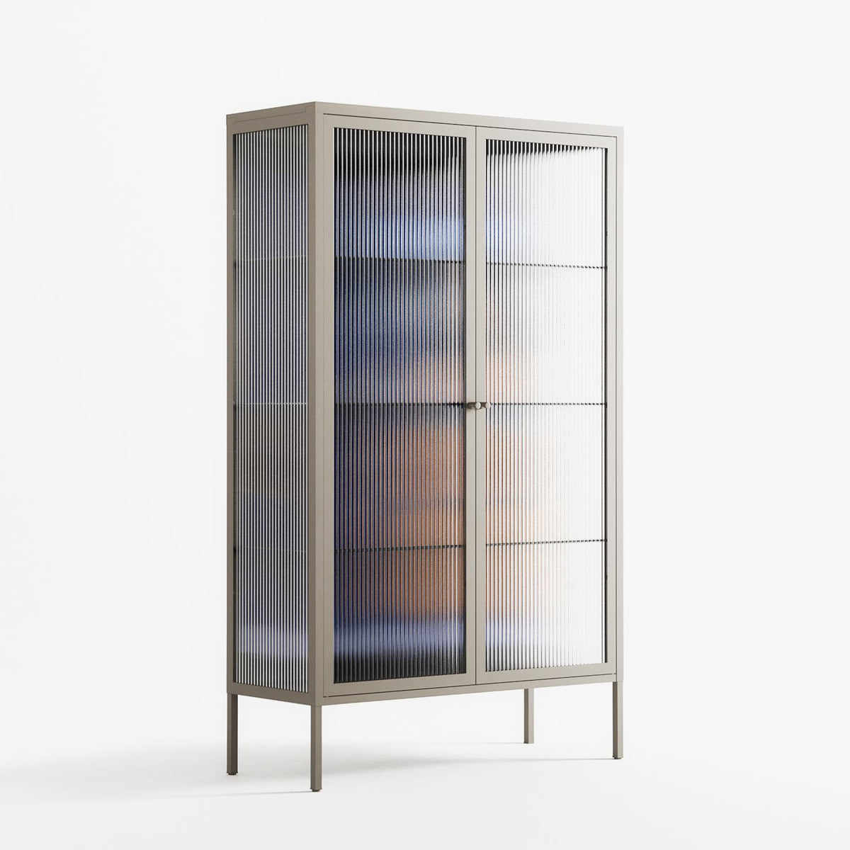 Blue Velvet - Cabinet - Sophie Goudman-Peachey - Pebble - Reeded glass