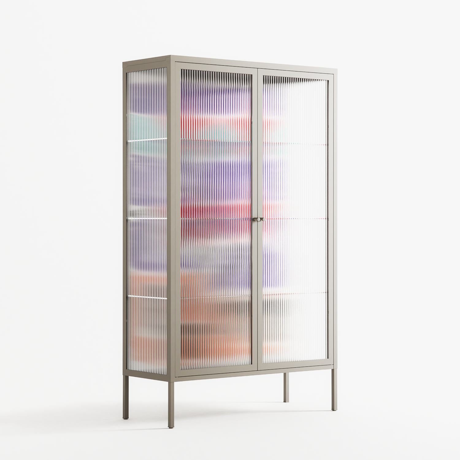 Scenes From - Cabinet - Caitlin Flood-Molyneux - Pebble - Reeded glass