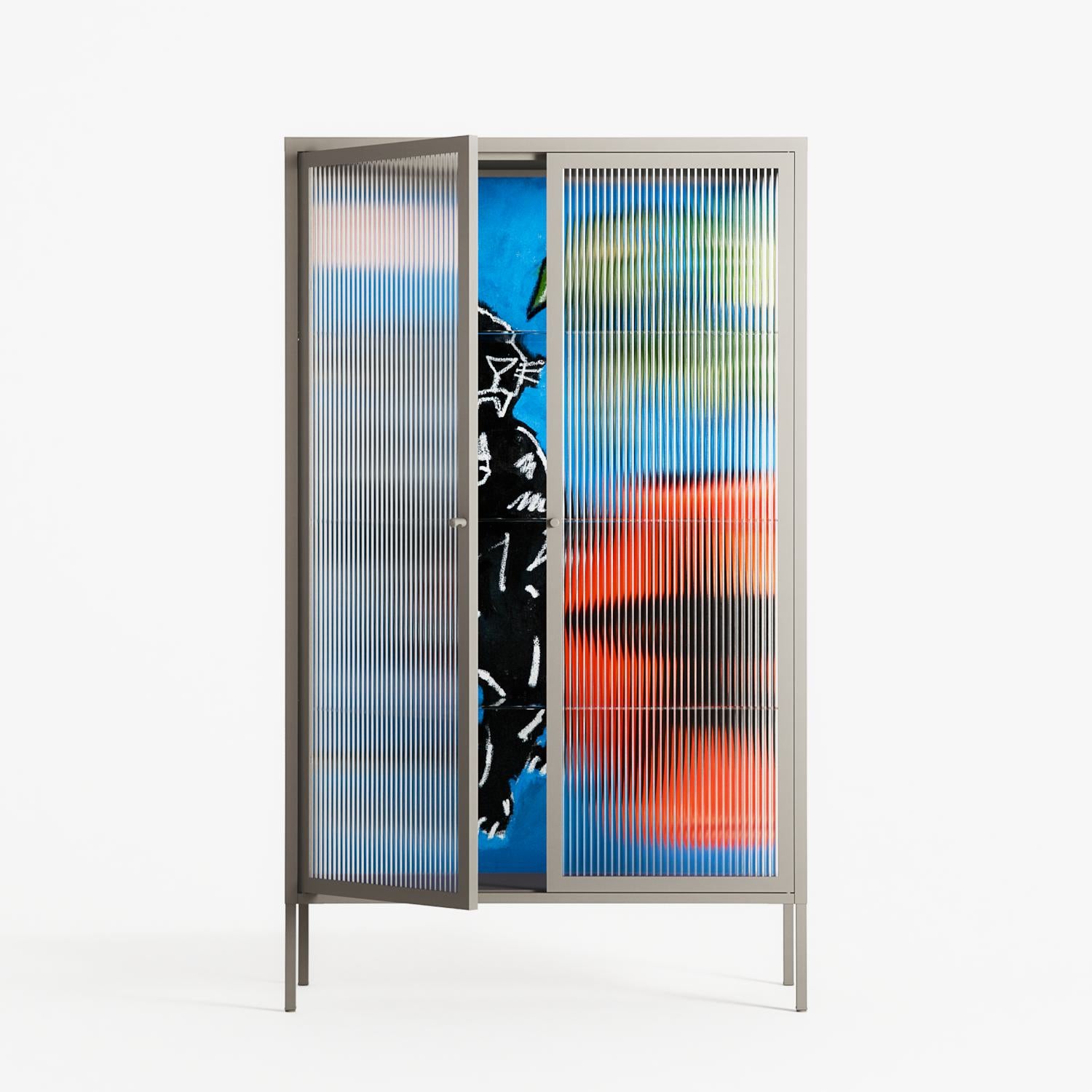 Staying Grounded - Cabinet - Caitlin Flood-Molyneux - Pebble - Reeded glass