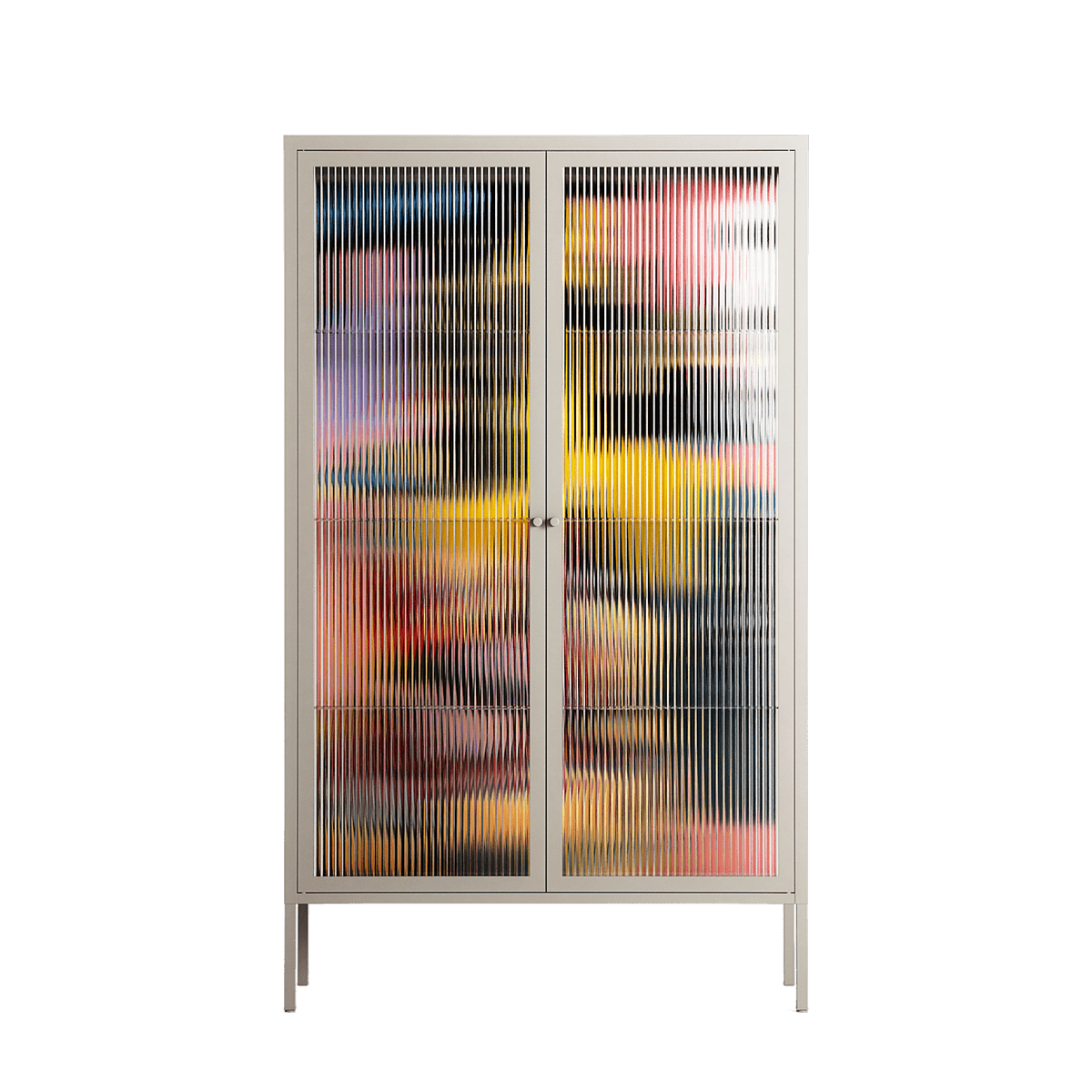 Deadlock - Cabinet - Caitlin Flood-Molyneux - Pebble - Reeded glass