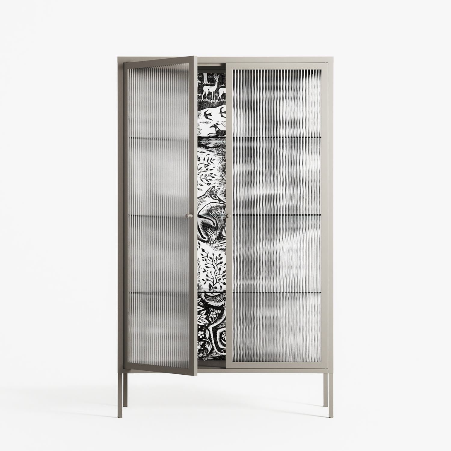 Flight Of Fancy - Cabinet - Diana Catchpole - Pebble - Reeded glass