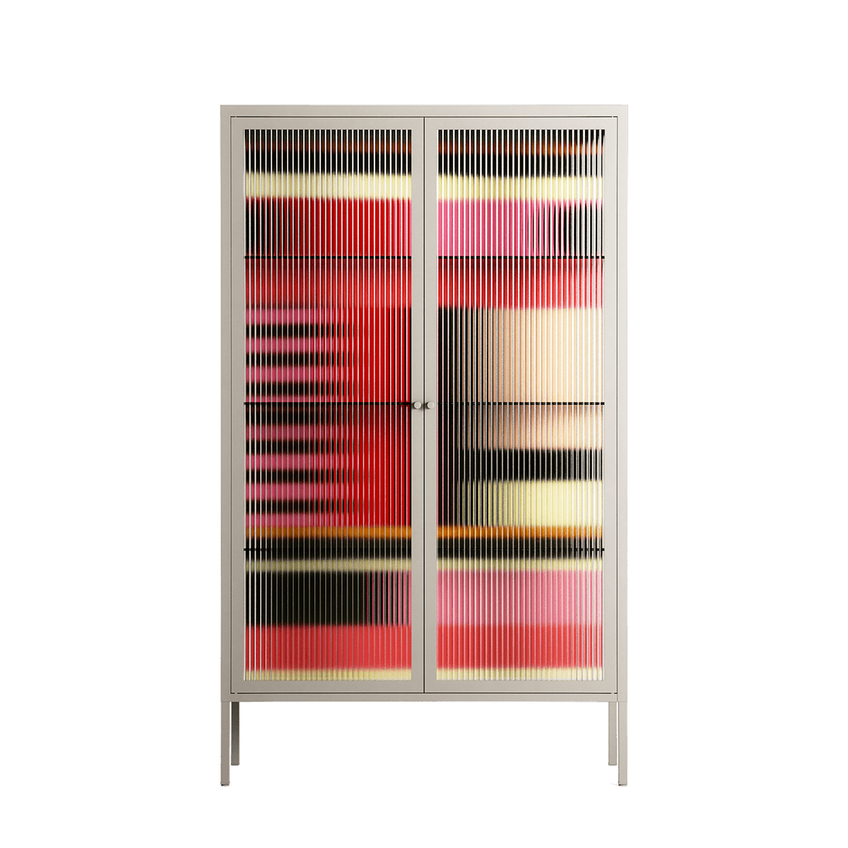 Harmonic - Cabinet - Rikki Hewitt - Pebble - Reeded glass