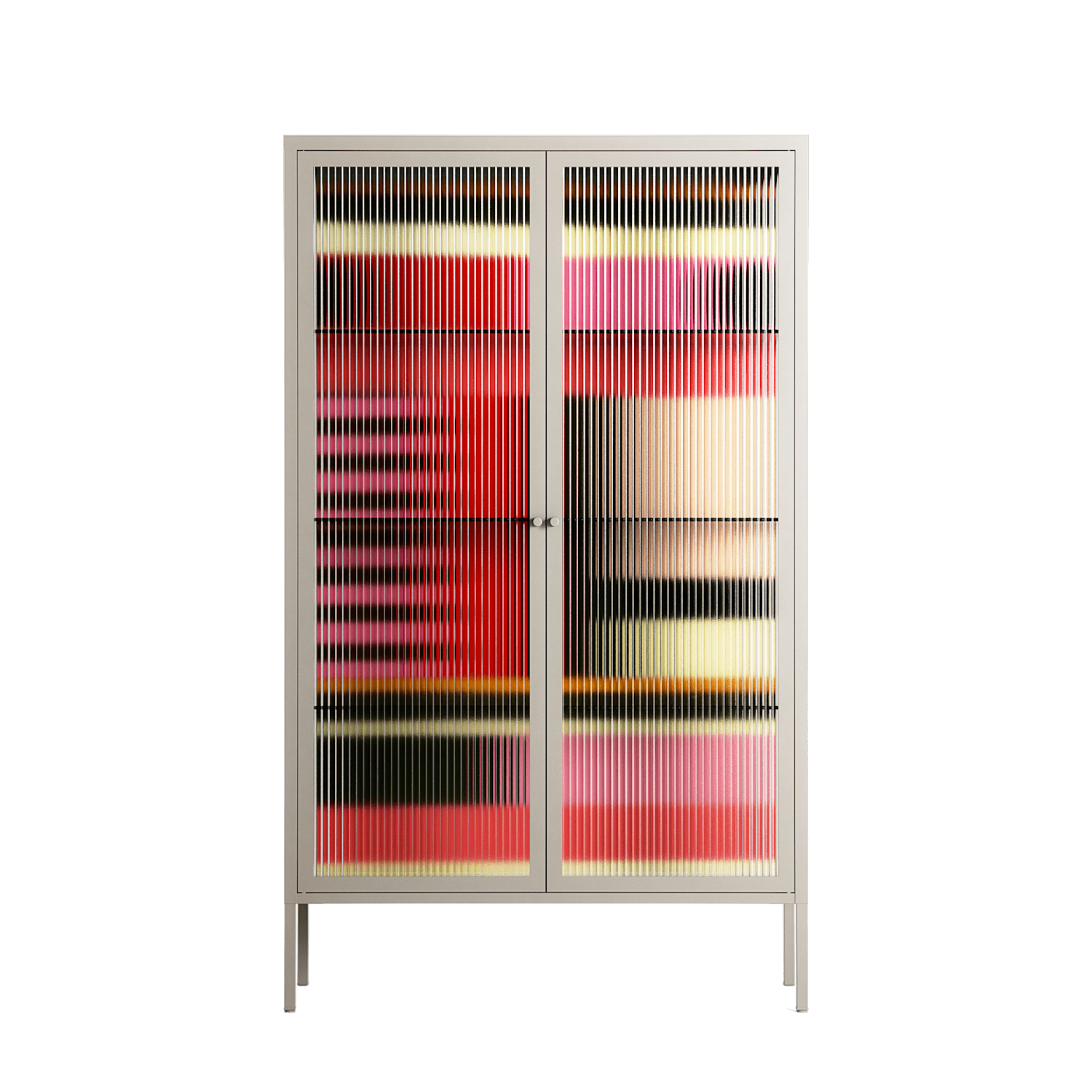 Harmonic - Cabinet - Rikki Hewitt - Pebble - Reeded glass