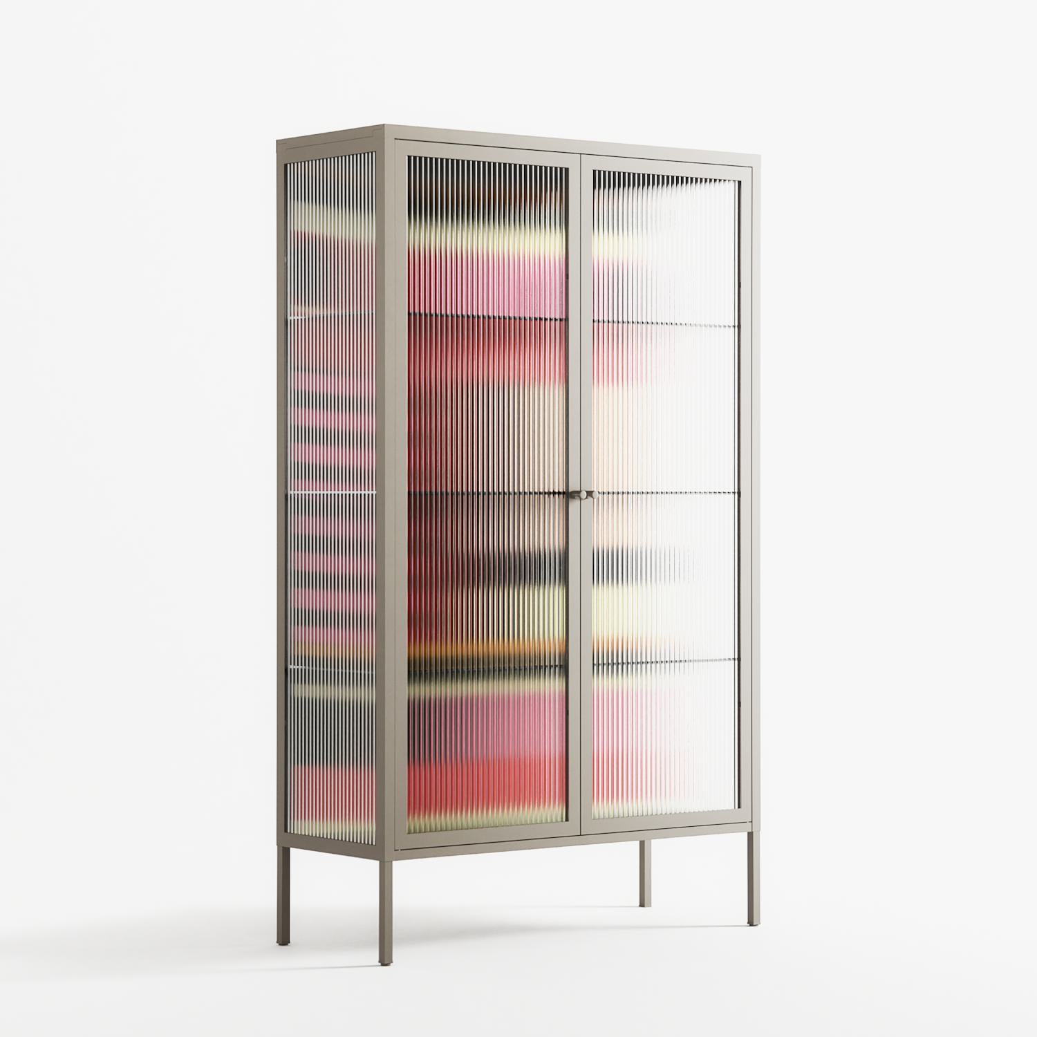Harmonic - Cabinet - Rikki Hewitt - Pebble - Reeded glass
