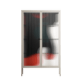 Plume - Cabinet - Rikki Hewitt - Pebble - Reeded glass