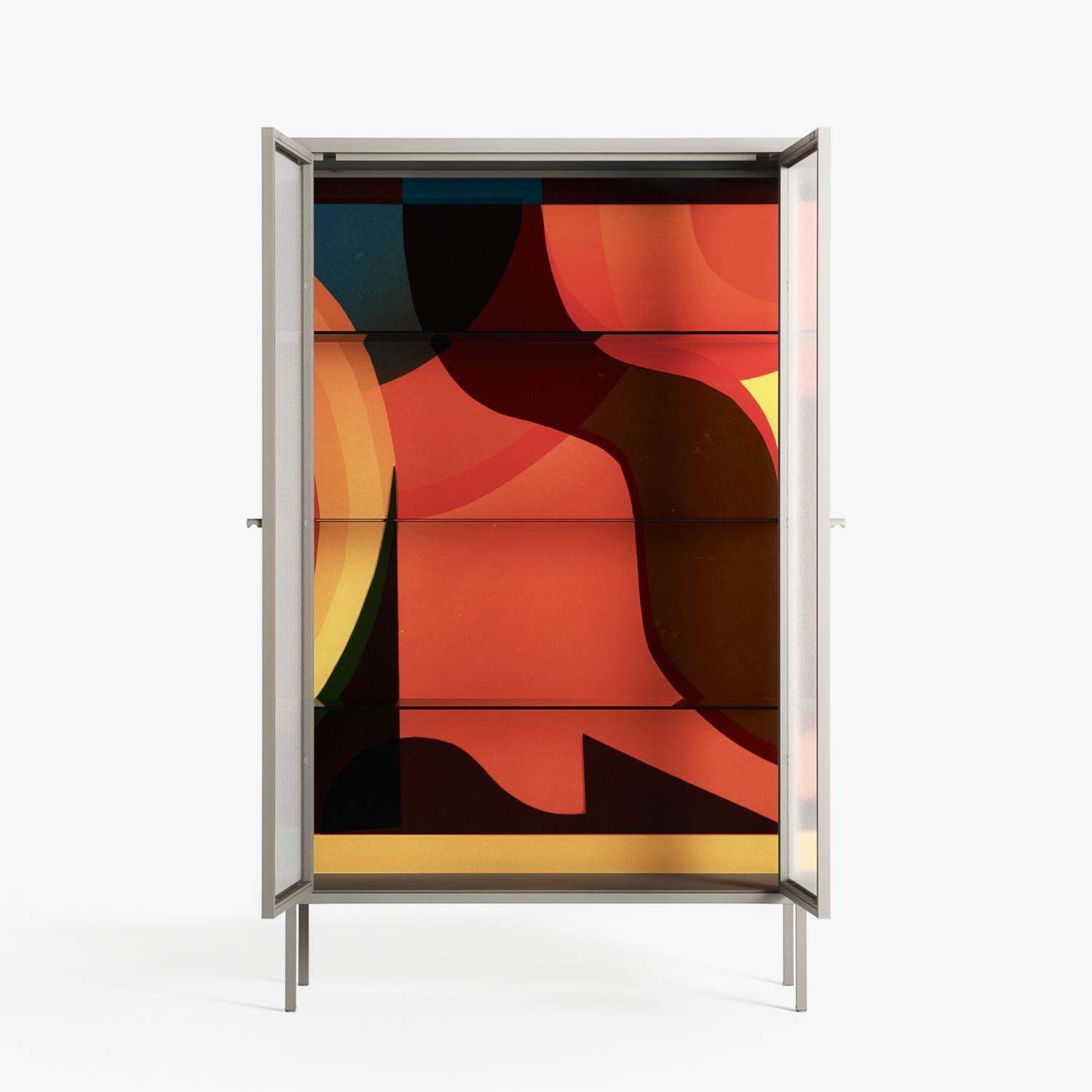 Swift - Cabinet - Rikki Hewitt - Pebble - Reeded glass
