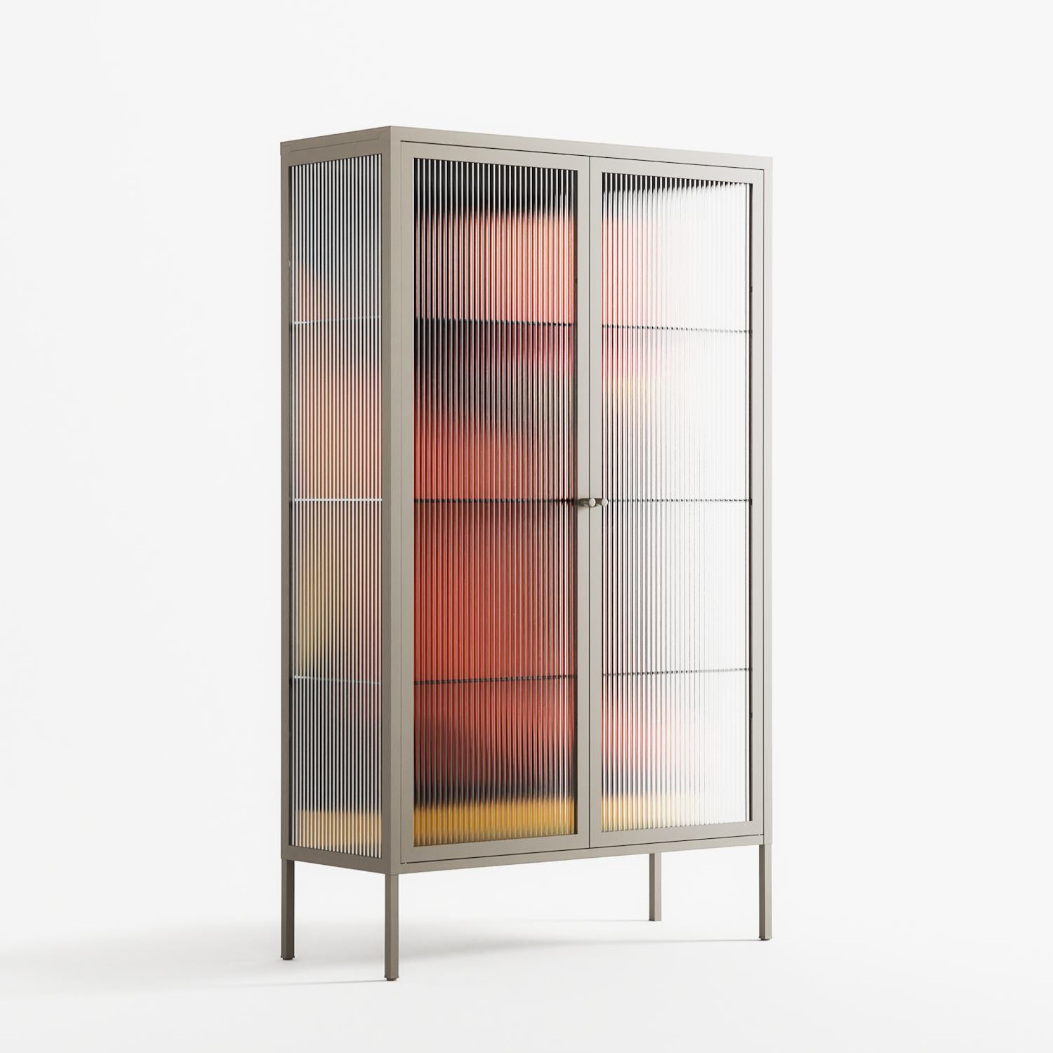 Swift - Cabinet - Rikki Hewitt - Pebble - Reeded glass