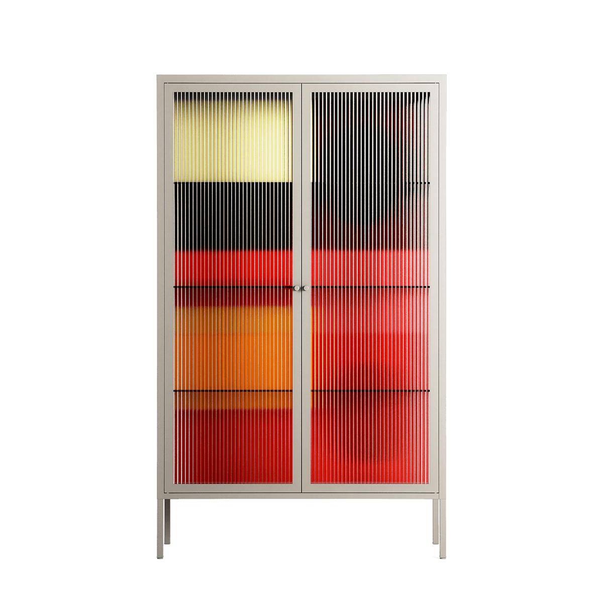 Turnstile - Cabinet - Rikki Hewitt - Pebble - Reeded glass