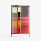 Turnstile - Cabinet - Rikki Hewitt - Pebble - Reeded glass