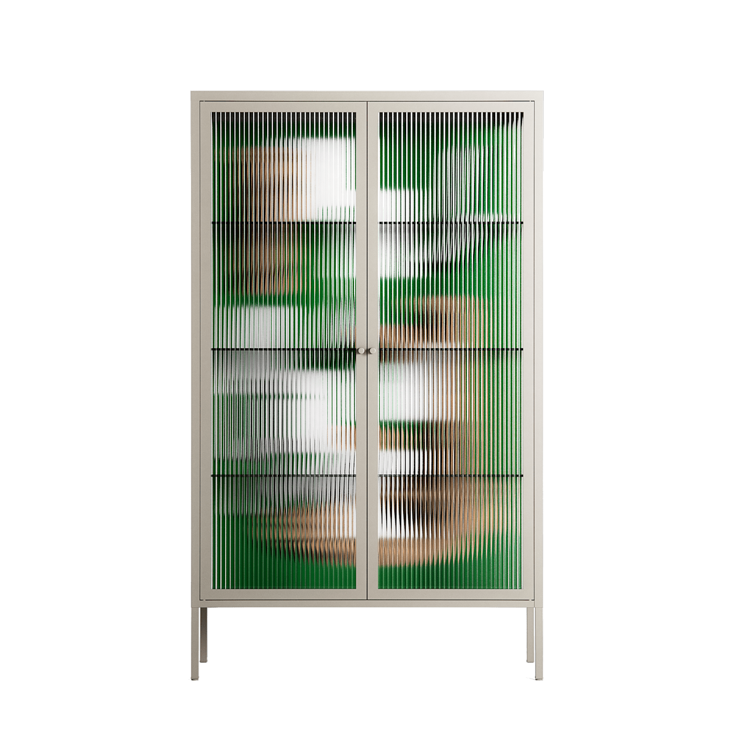 Paisaje - Cabinet - Naia Escribano - Pebble - Reeded glass