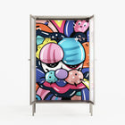 Sansone - Cabinet - Maddalena Fanfani - Pebble - Reeded glass