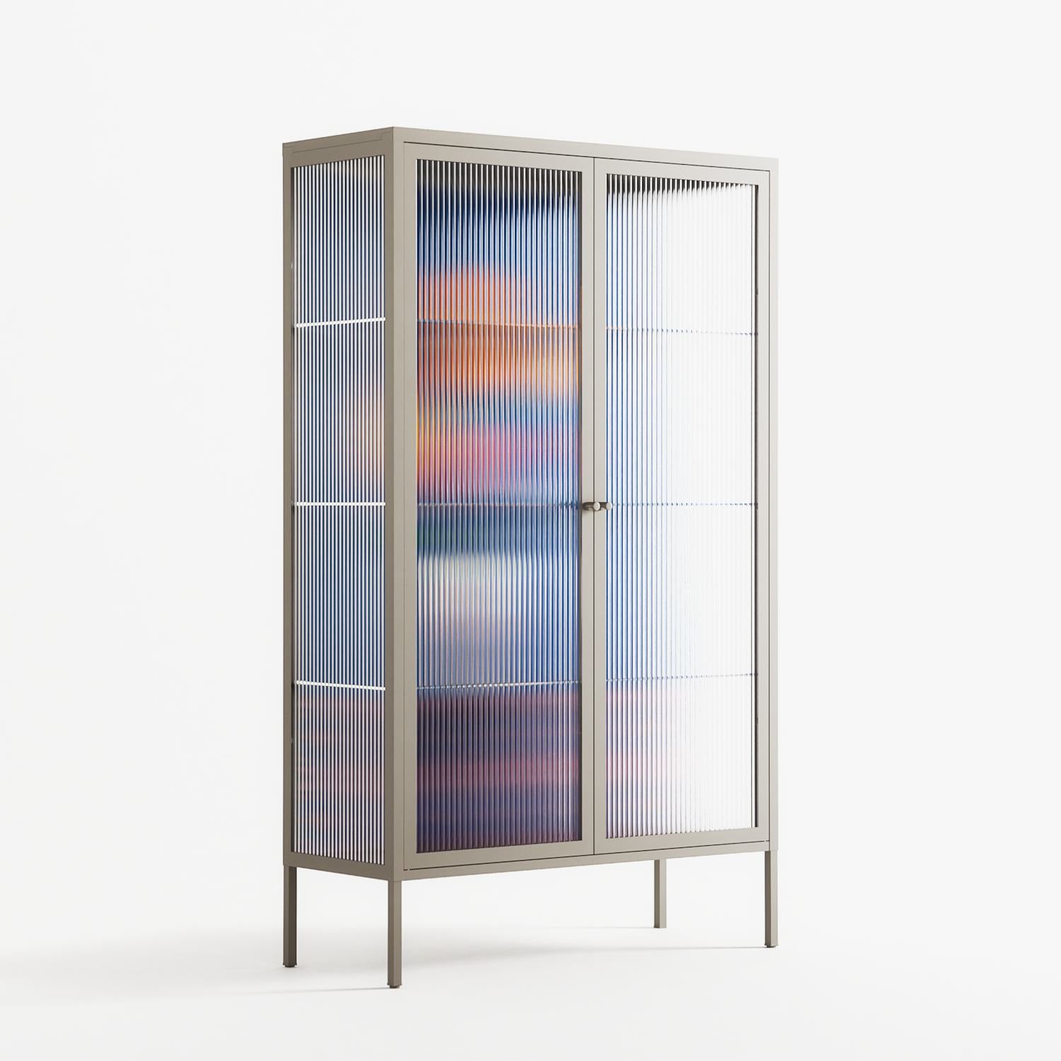 Flower Cup - Cabinet - Mo Kalache - Pebble - Reeded glass