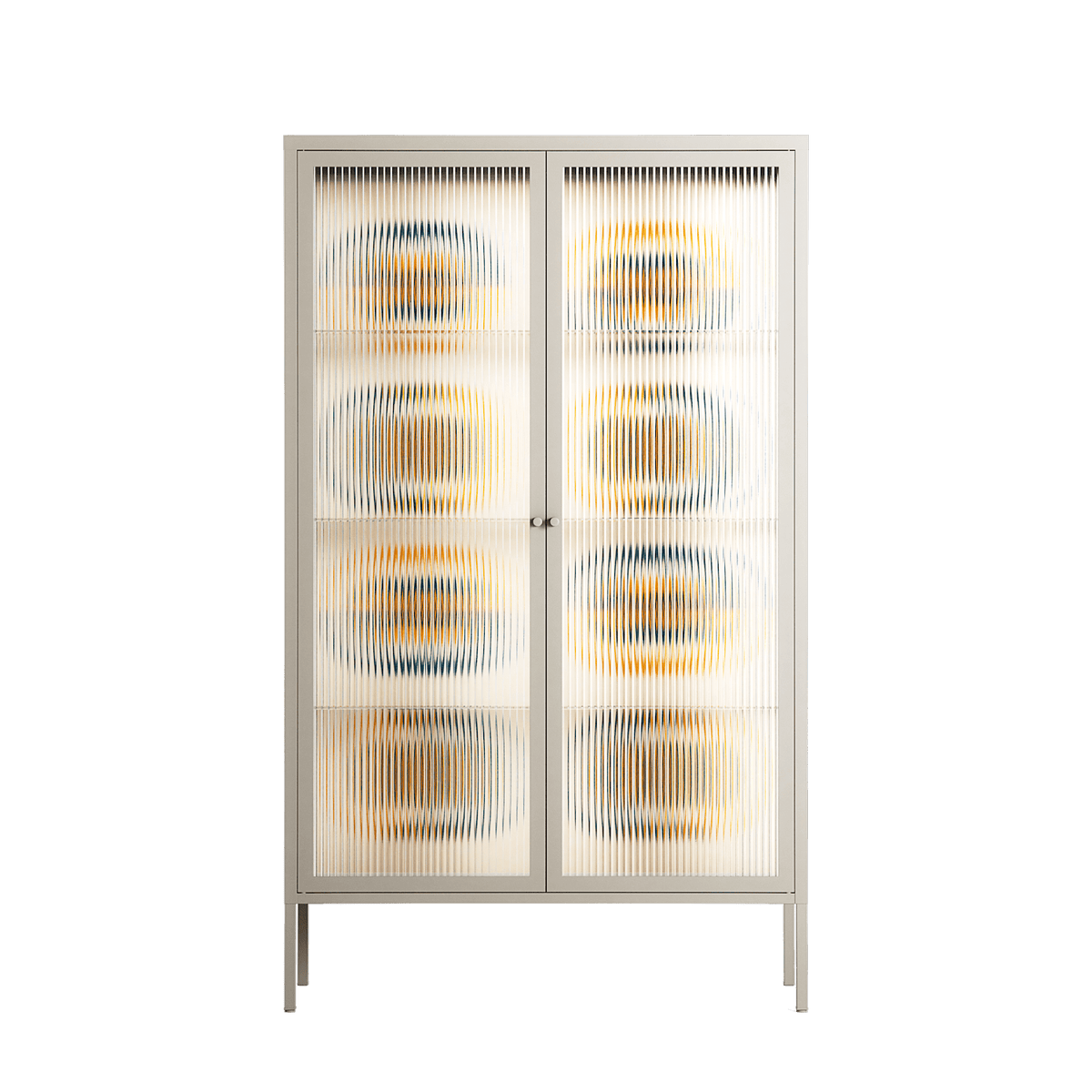 Gleam Dusk - Cabinet - Ethan Fender - Pebble - Reeded glass
