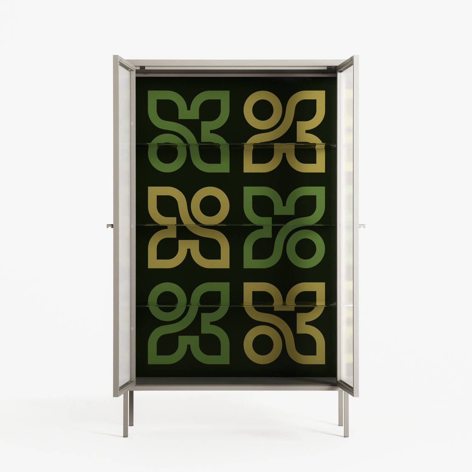 Ultra Bloom - Cabinet - Ethan Fender - Pebble - Reeded glass