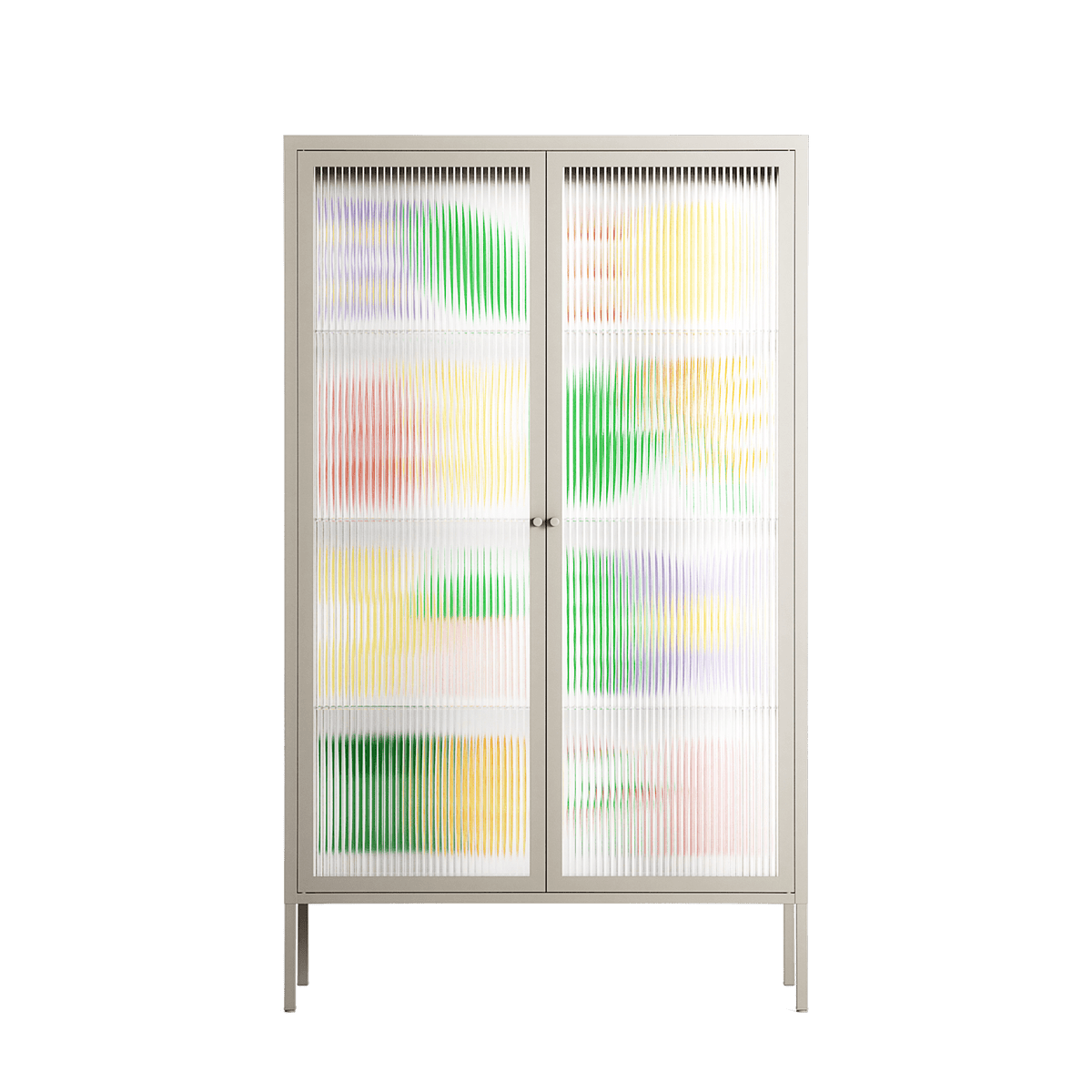 Shapes - Cabinet - Lydia Greaves - Pebble - Reeded glass