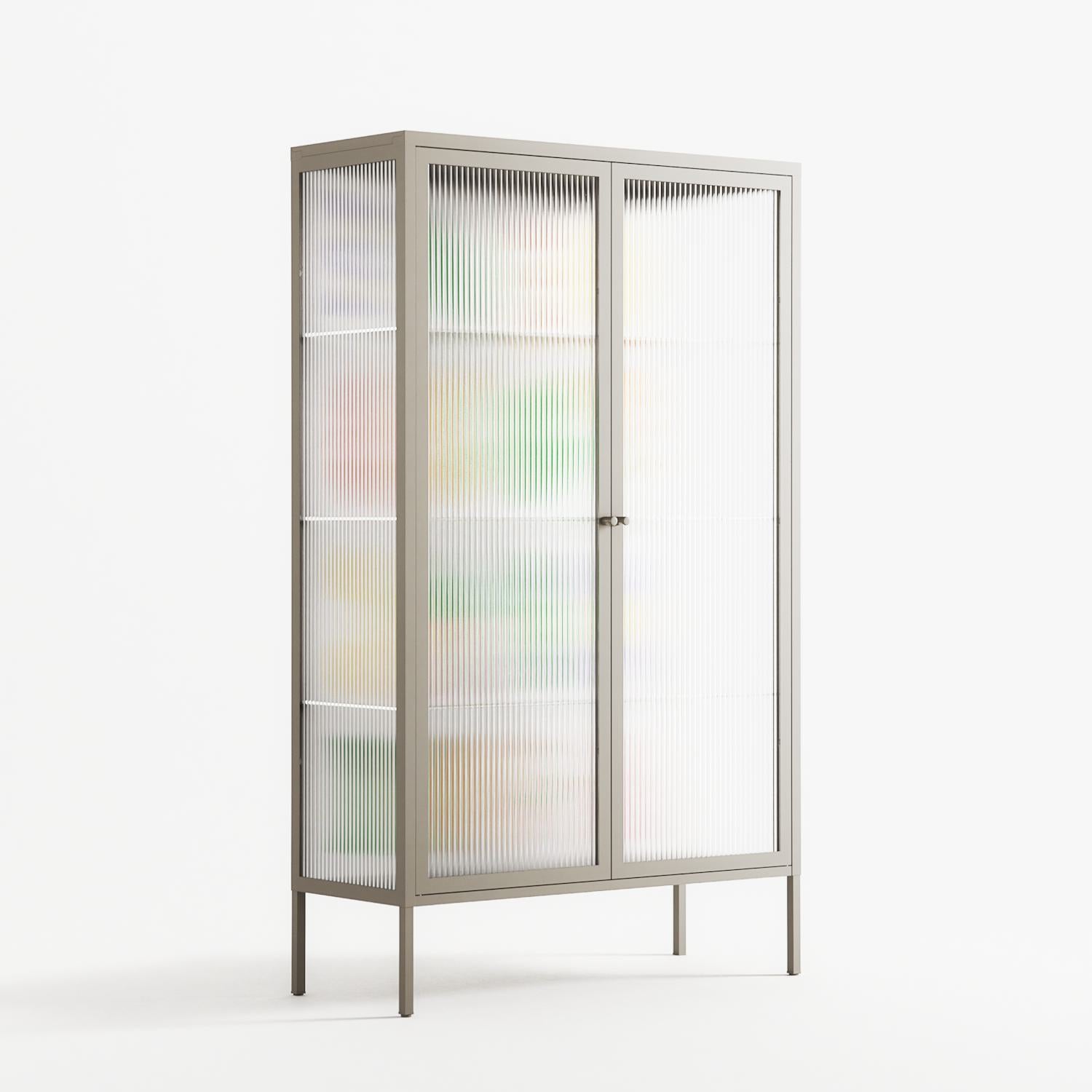 Shapes - Cabinet - Lydia Greaves - Pebble - Reeded glass