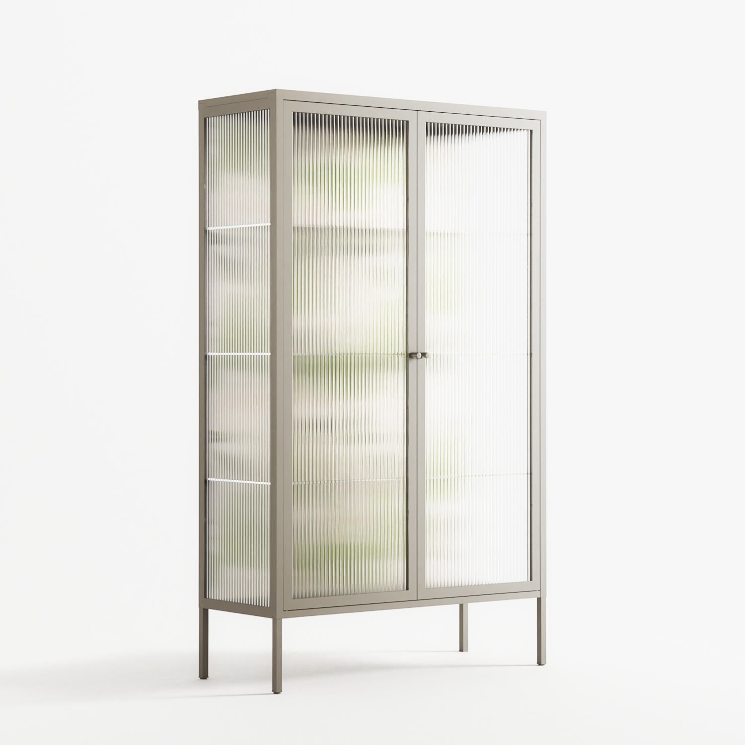 Pears - Cabinet - Lydia Greaves - Pebble - Reeded glass