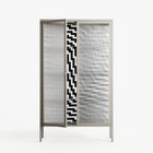 Wave In Wave - Cabinet - Guido De Boer - Pebble - Reeded glass