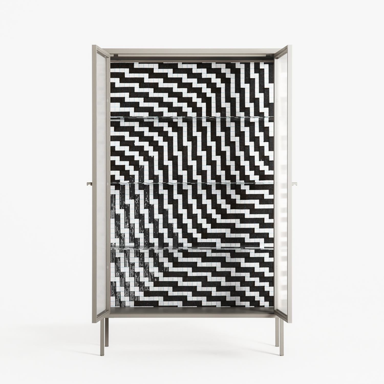 Wave In Wave - Cabinet - Guido De Boer - Pebble - Reeded glass