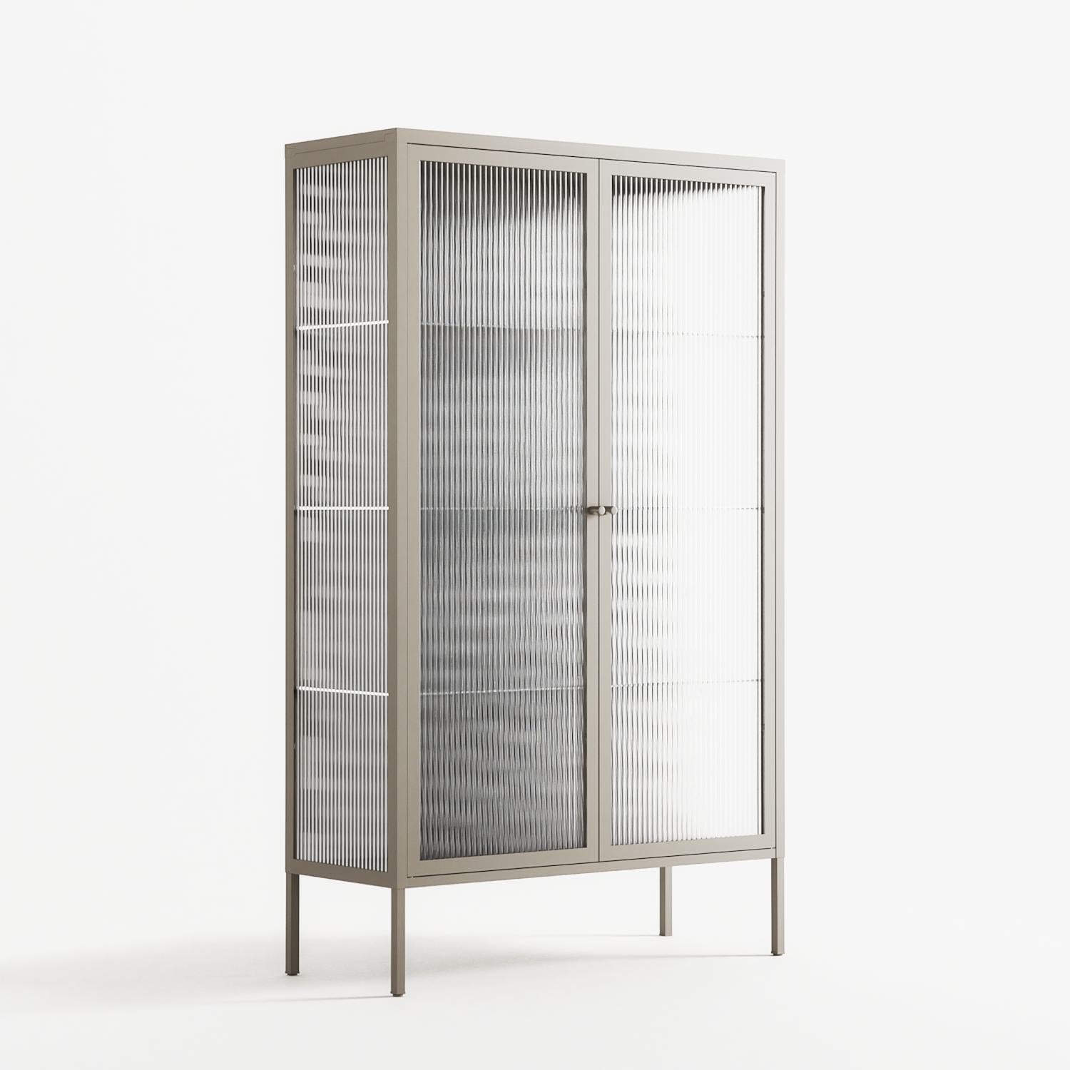 Wave In Wave - Cabinet - Guido De Boer - Pebble - Reeded glass